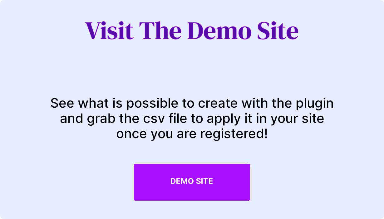 demo site